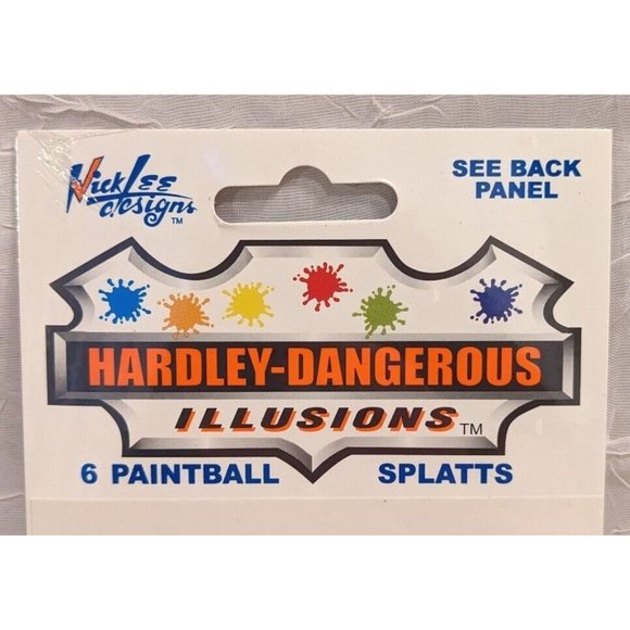 NWT Stickers Paintball Splatts Car Decals Hardley Dangerous Colorful Odd 2003 - Picture 3 of 9
